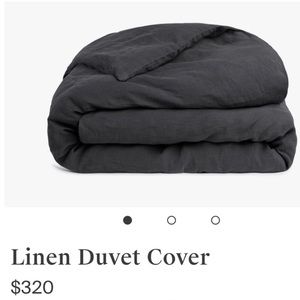 Parachute Linen Duvet Cover - Coal.